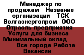 Менеджер по продажам › Название организации ­ ТСК Волгаэнергопром, ООО › Отрасль предприятия ­ Услуги для бизнеса › Минимальный оклад ­ 25 000 - Все города Работа » Вакансии   . Калининградская обл.,Приморск г.